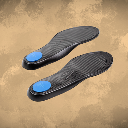 TRENN Carbon fiber insoles,  both insoles from the back 